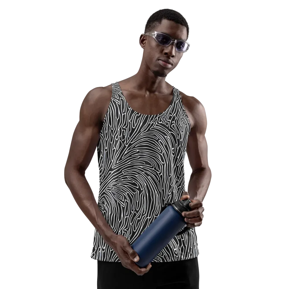 Acconci Waves on Men's Tank Top — Front