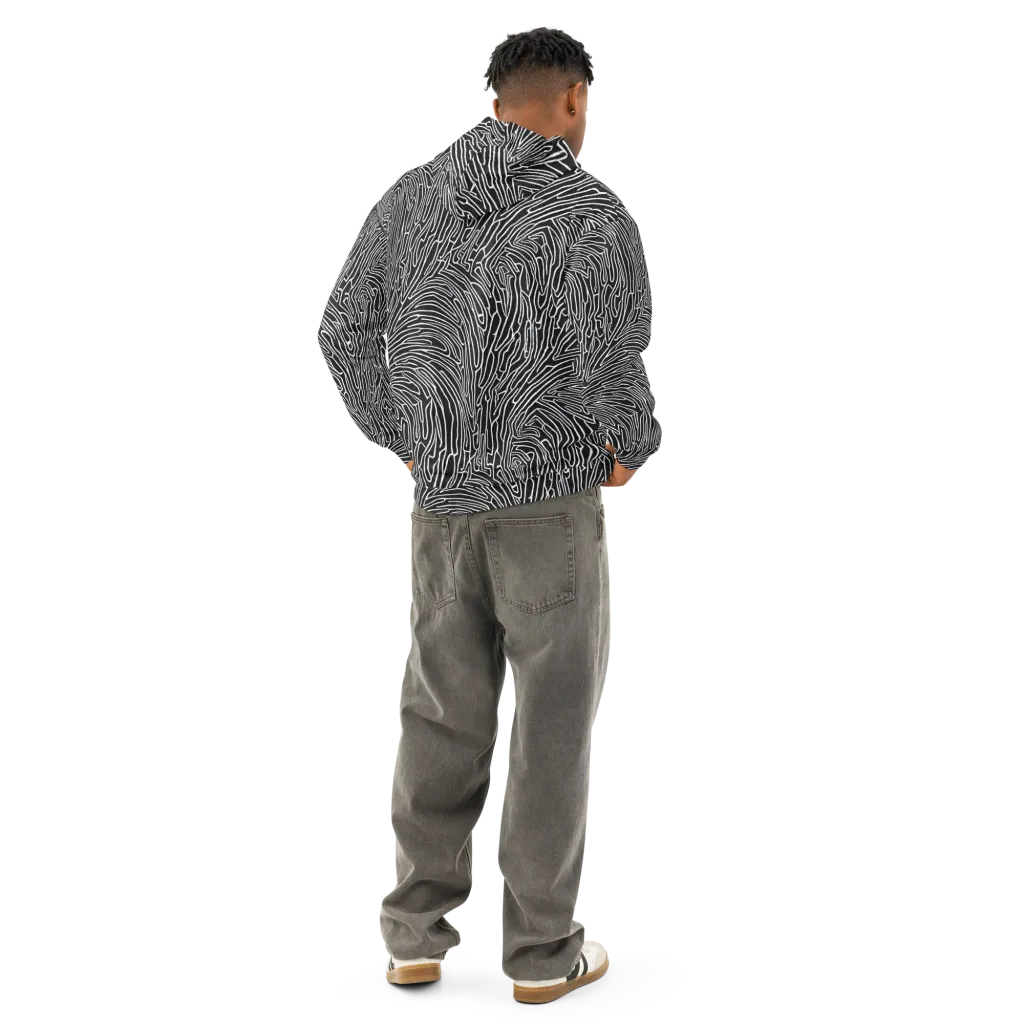 Acconci Waves on Cotton Hoodie — Back