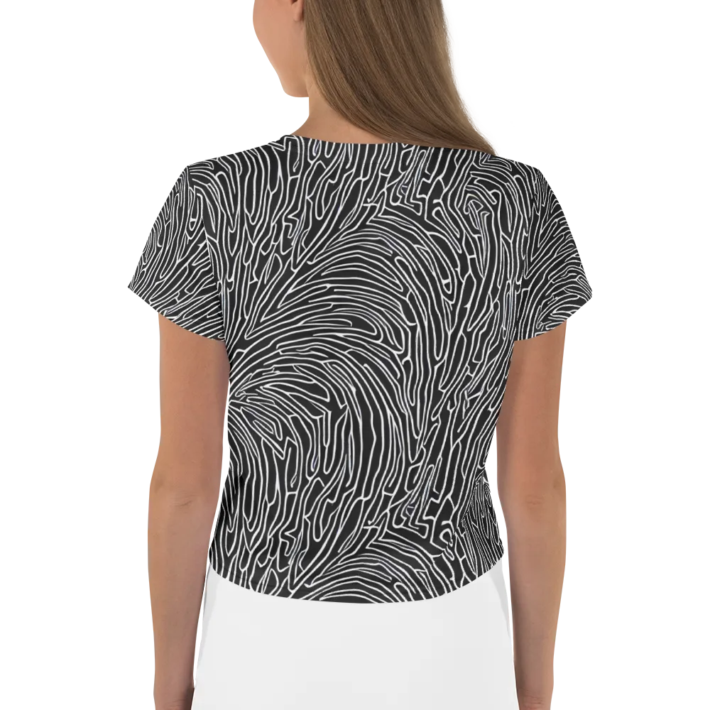 Acconci Waves on Crop Tee — Back
