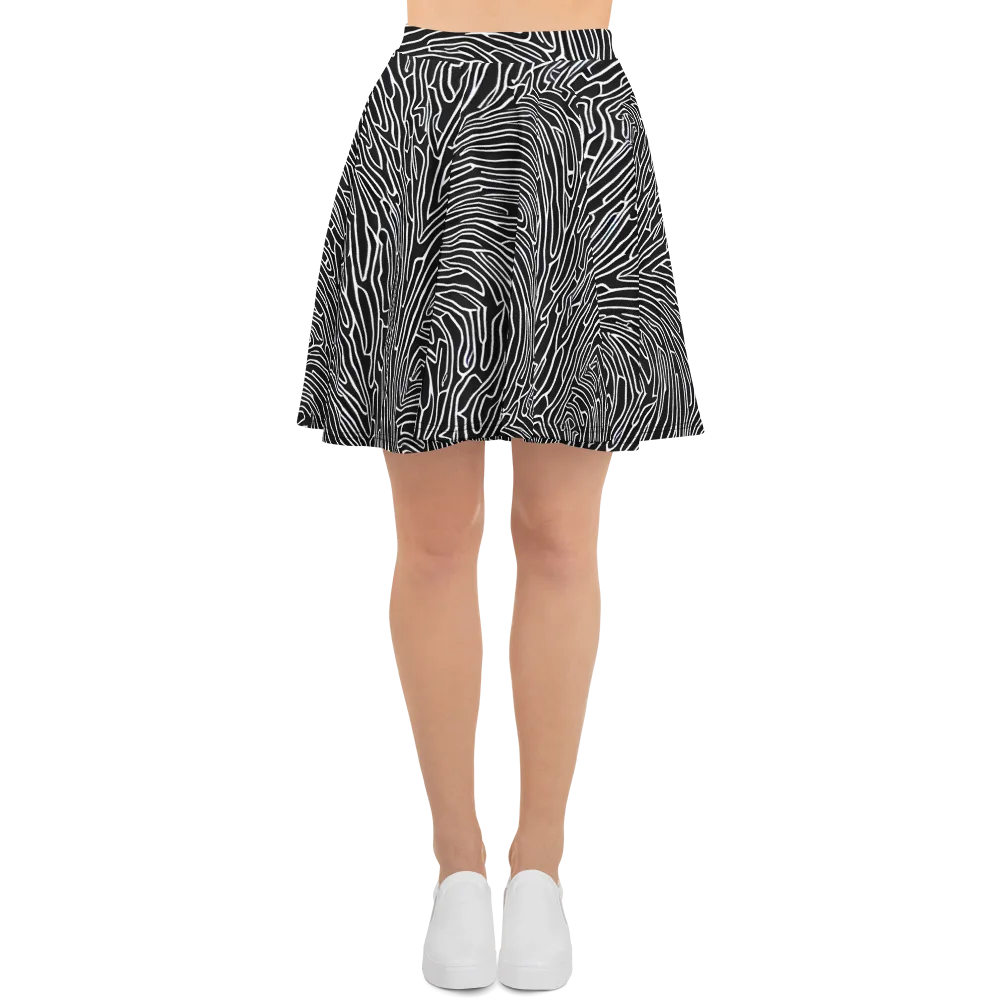 Acconci Waves on Skater Skirt — Front