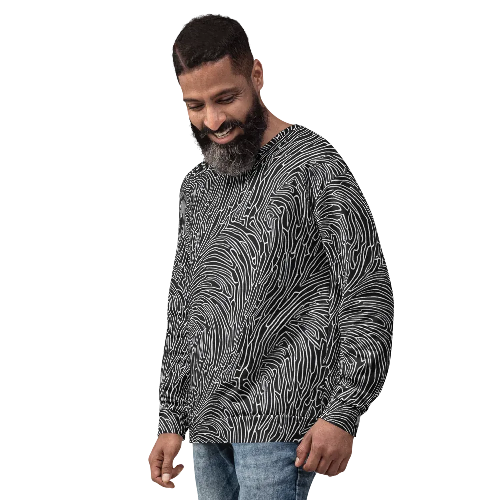 Acconci Waves on Sweatshirt — Left Front