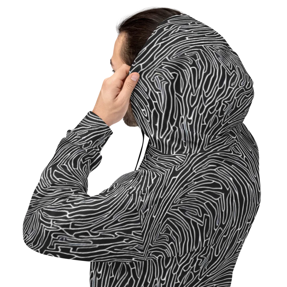 Acconci Waves on Hoodie — Back