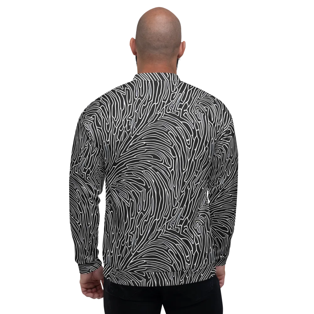 Acconci Waves on Bomber Jacket — Back