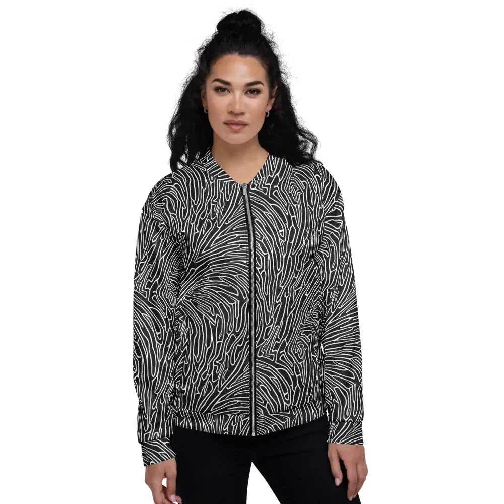 Acconci Waves on Bomber Jacket — Front