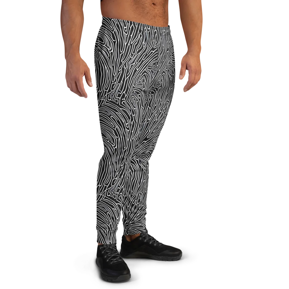 Acconci Waves on Men's Joggers — Right