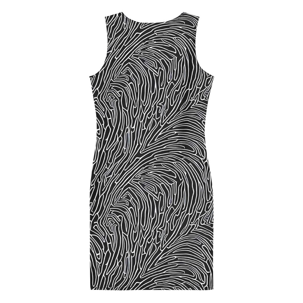 Acconci Waves on Bodycon Dress — Back
