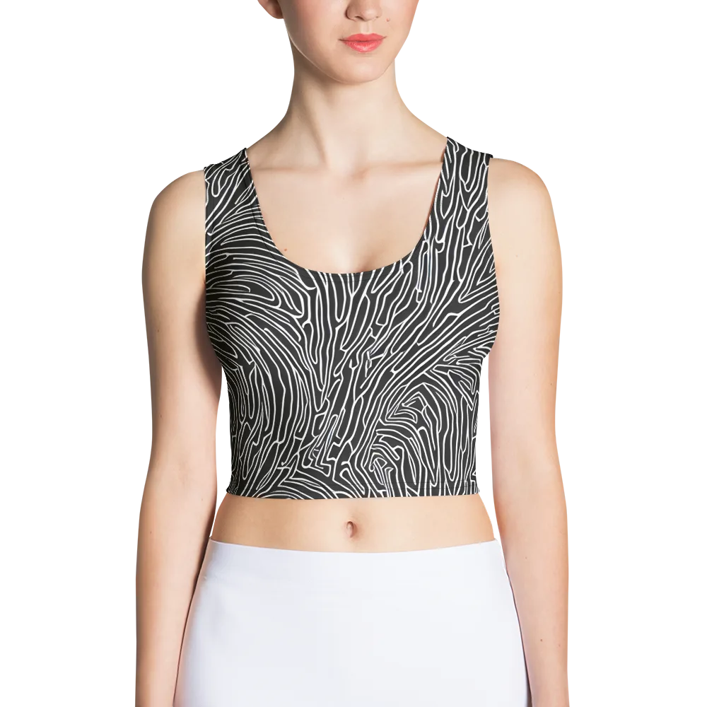 Acconci Waves on Crop Top — Front
