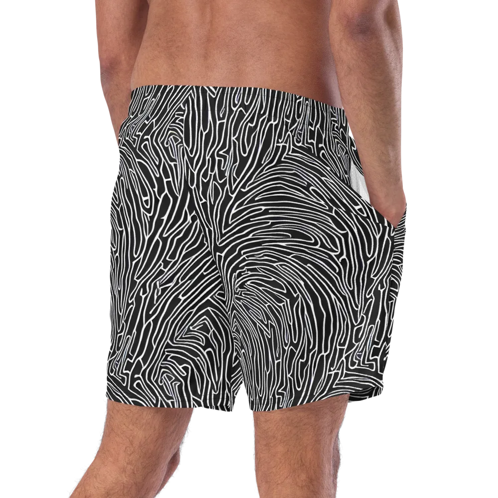 Acconci Waves on Swim Trunks — Right Back
