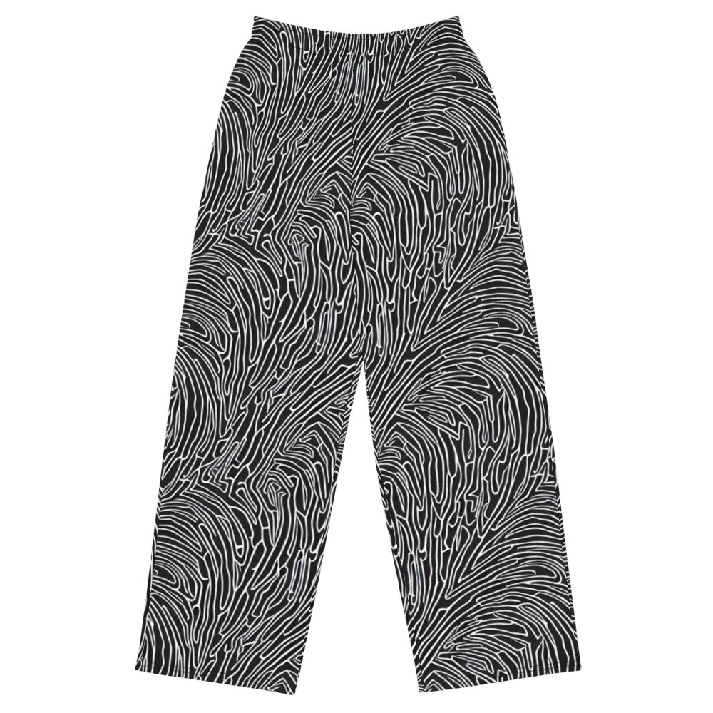Acconci Waves on Wide-Leg Pants — Front