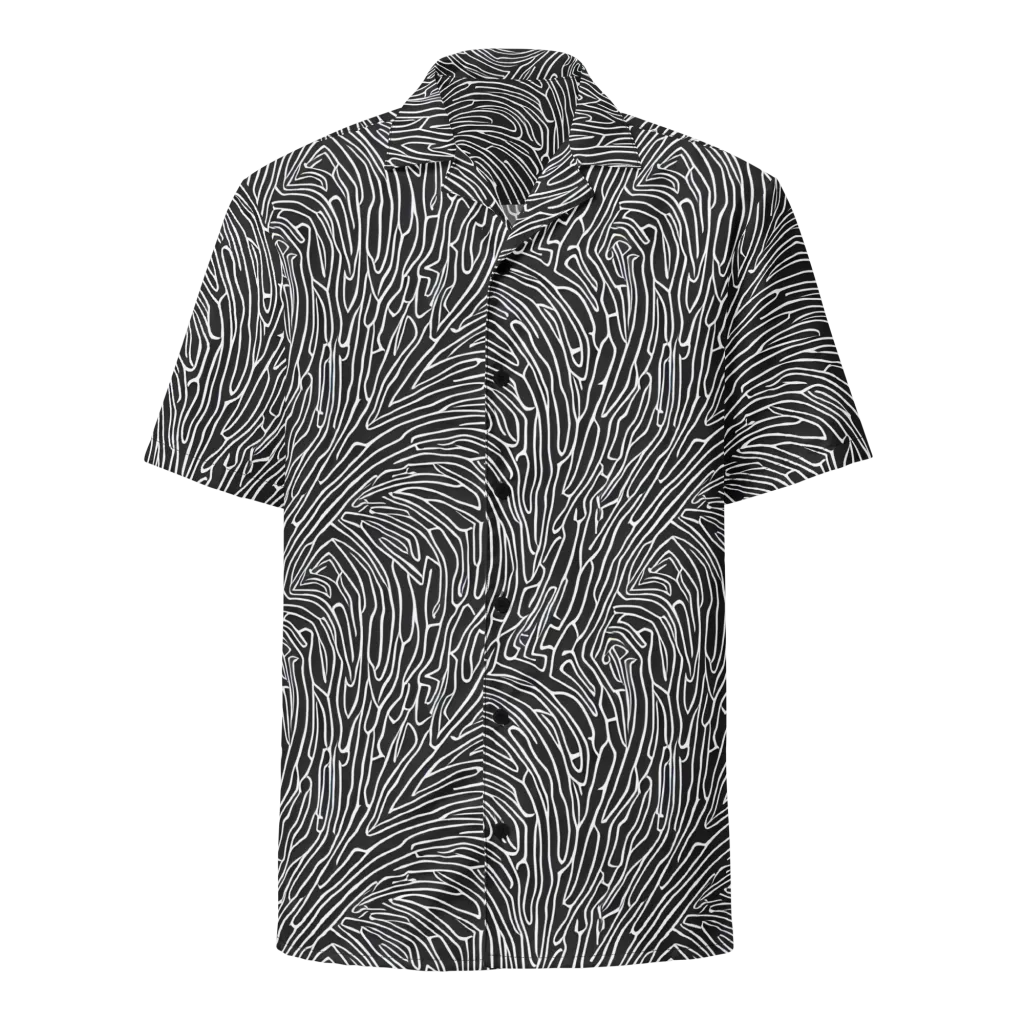Acconci Waves on Button Shirt — Front