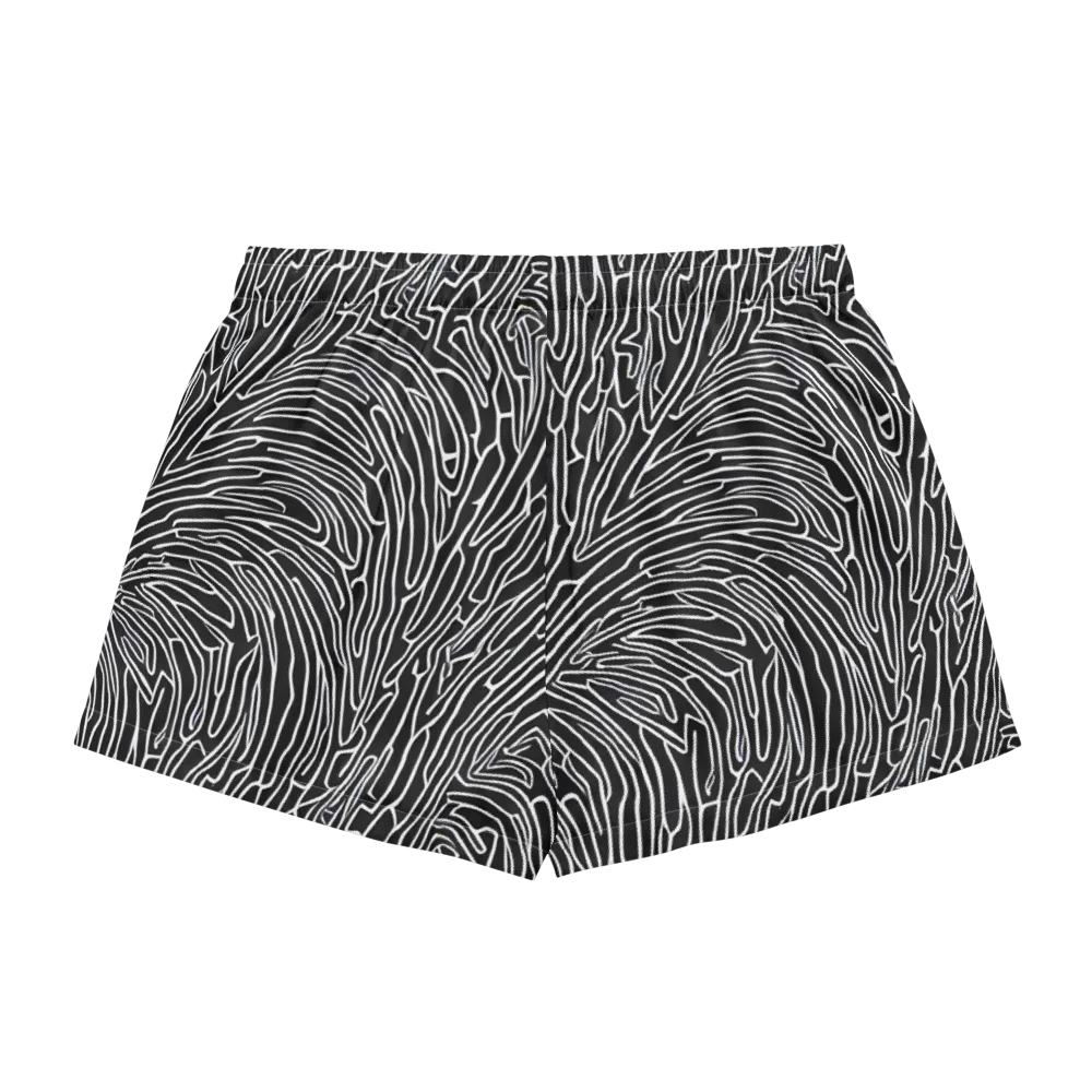 Acconci Waves on Women's Pajama Shorts — Back