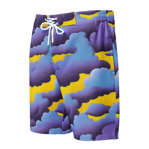 Electric Storm on a Men's Board Shorts