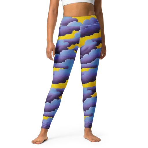 Electric Storm on a Yoga Leggings