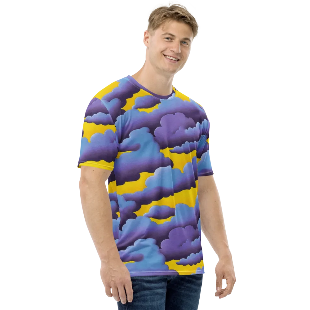 Electric Storm on Men's Crew Neck T-Shirt — Right