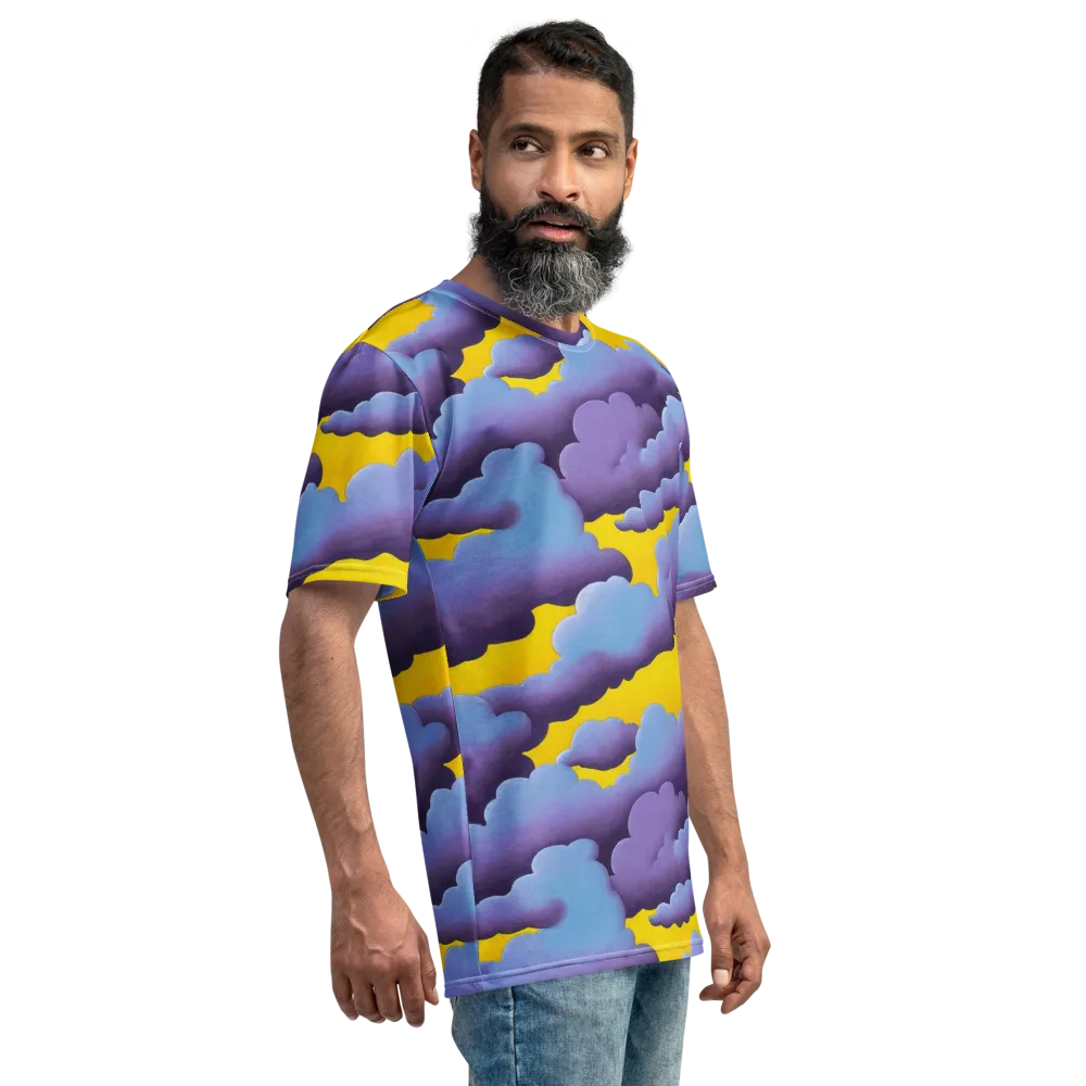 Electric Storm on Men's Crew Neck T-Shirt — Right