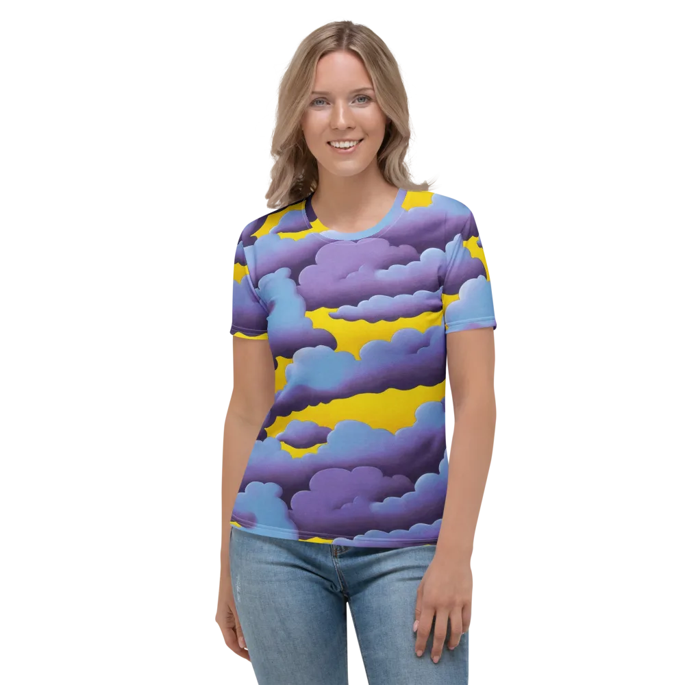 Electric Storm on Women's Crew Neck T-Shirt — Front