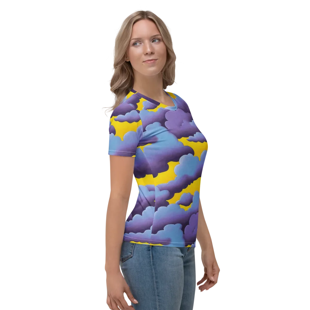 Electric Storm on Women's Crew Neck T-Shirt — Right