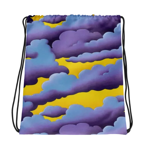 Electric Storm on a Drawstring Bag