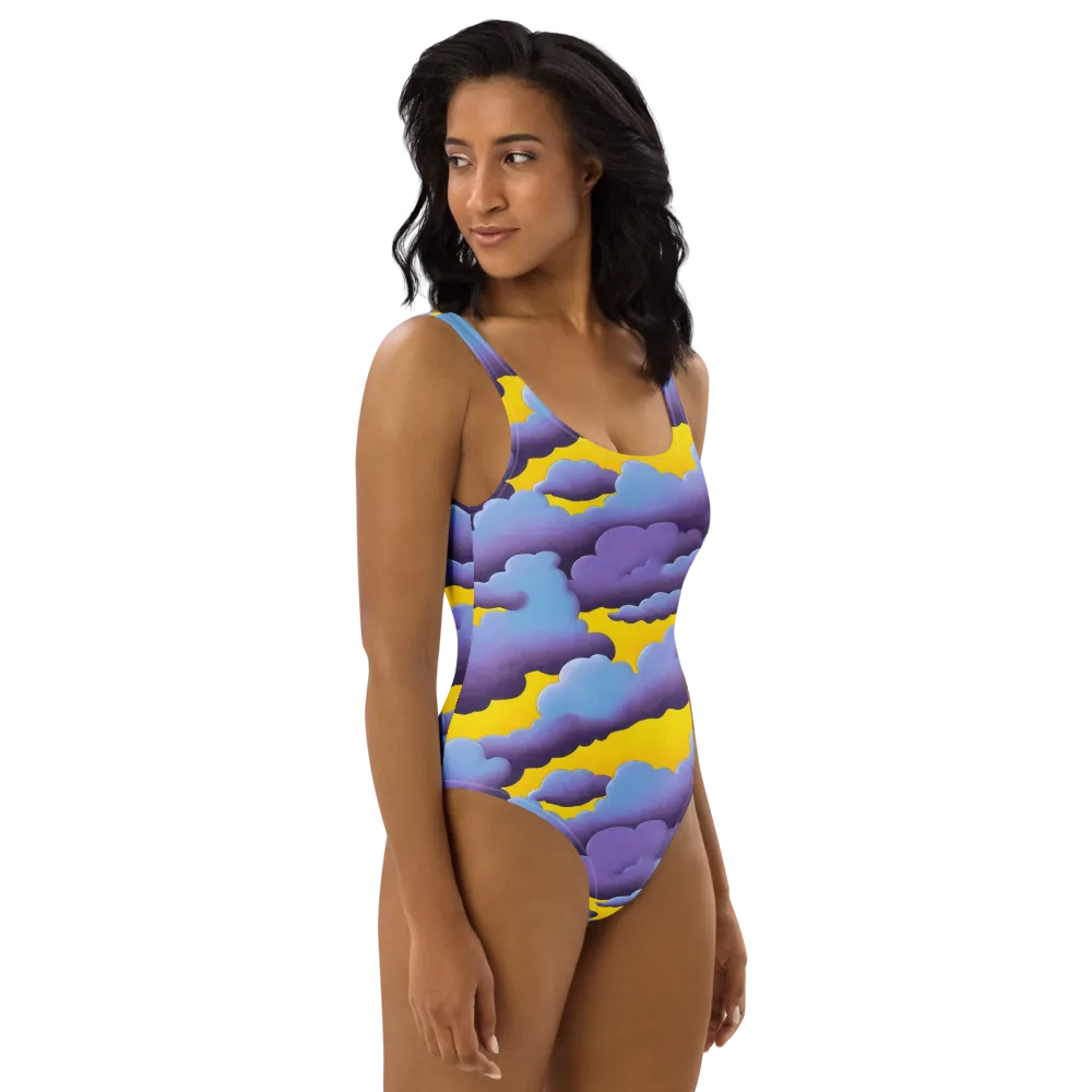 Electric Storm on One-Piece Swimsuit — Right