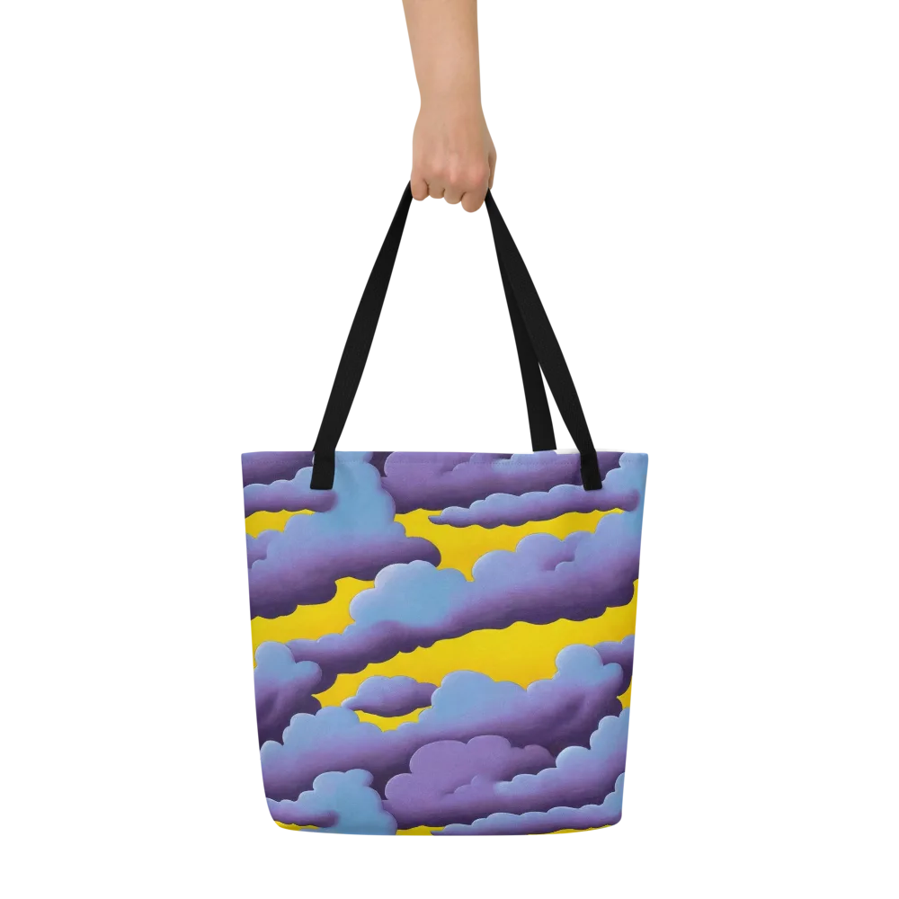 Electric Storm on Large Tote Bag W/ Pocket — Front