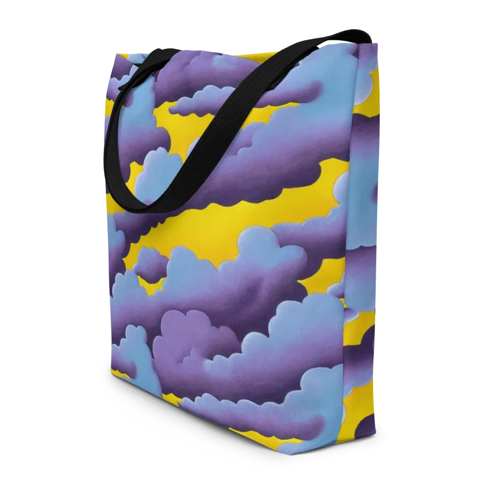 Electric Storm on Large Tote Bag W/ Pocket — Front