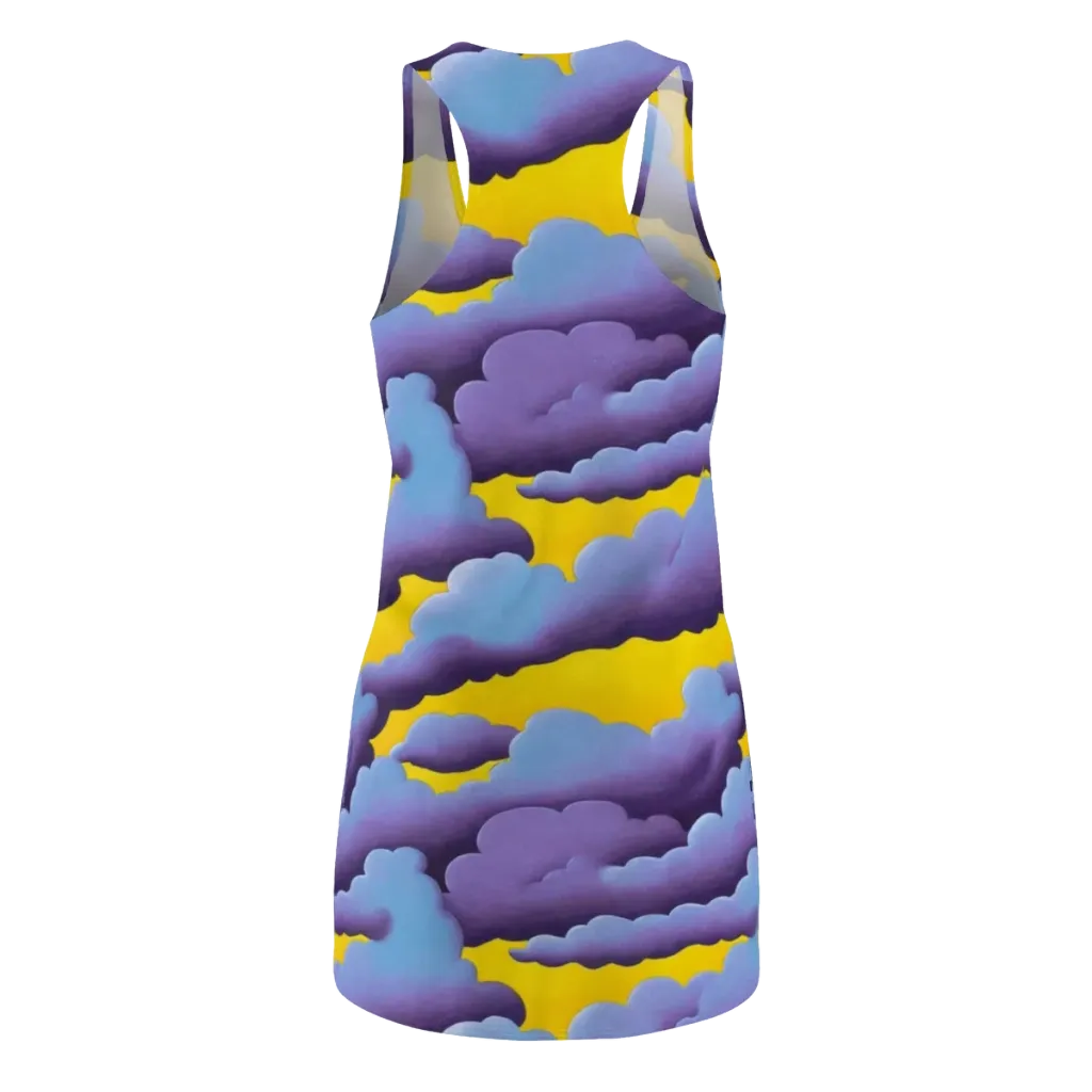 Electric Storm on Racerback Dress — Back