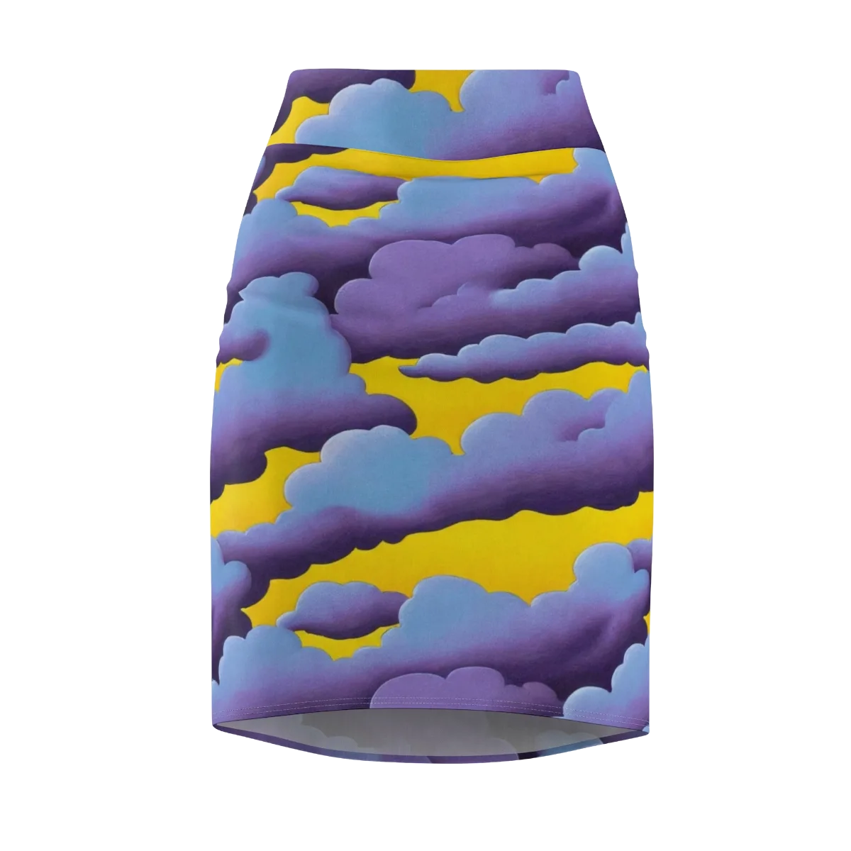 Electric Storm on Pencil Skirt — Front
