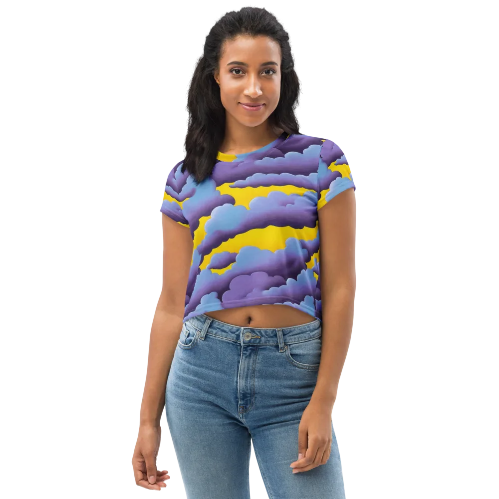 Electric Storm on Crop Tee — Front