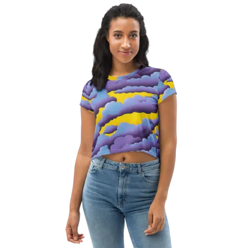 Electric Storm on a Crop Tee