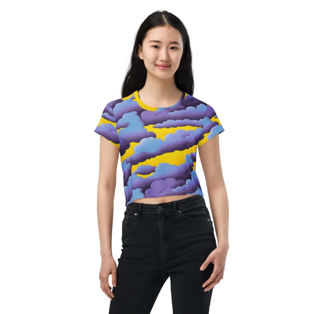 Electric Storm on Crop Tee — Front