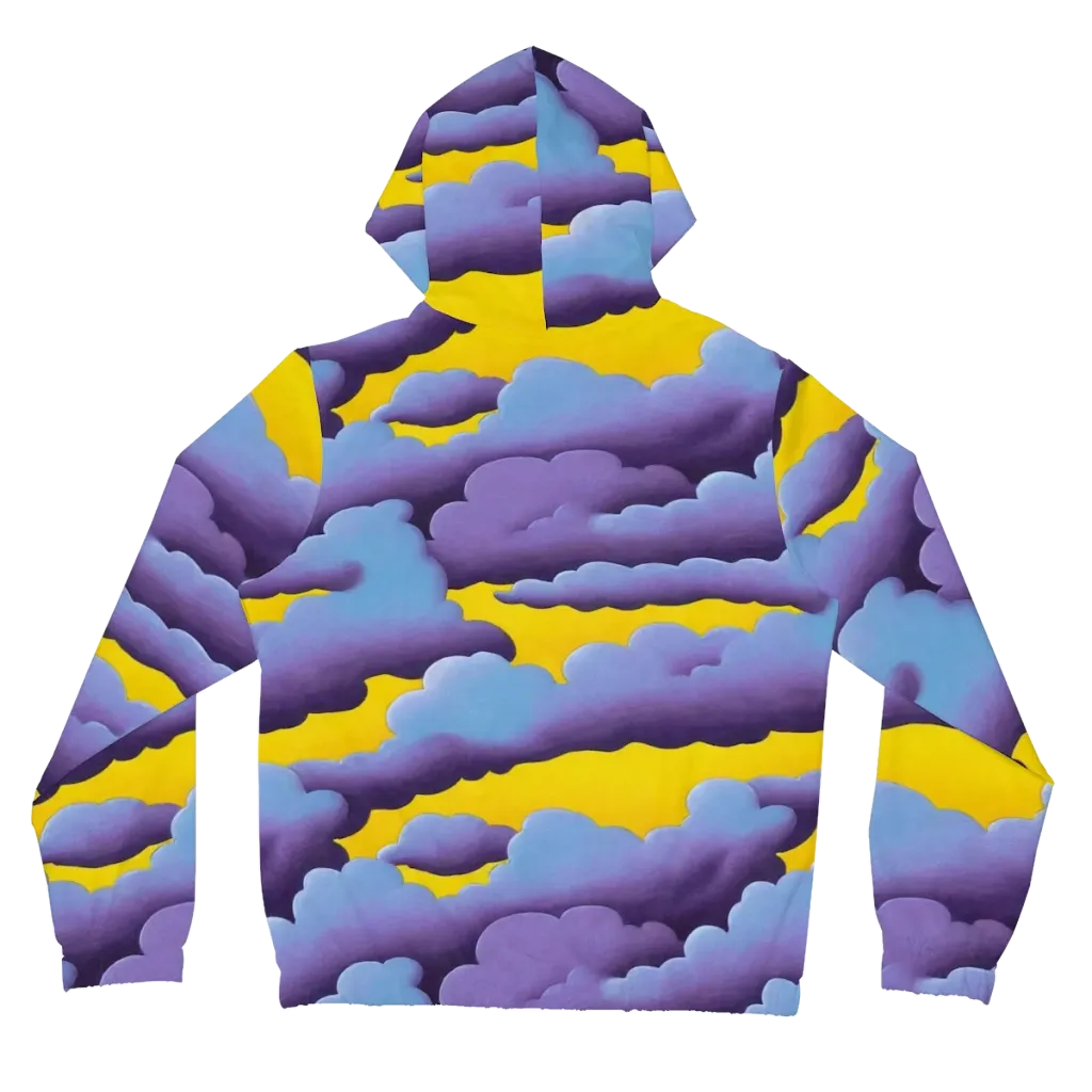 Electric Storm on Women's Full-Zip Hoodie — Back