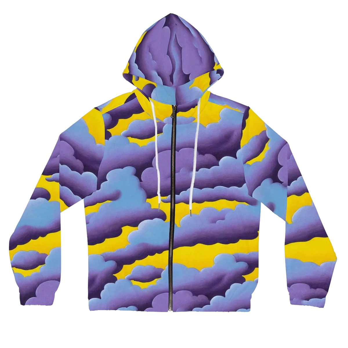 Electric Storm on Women's Full-Zip Hoodie — Front