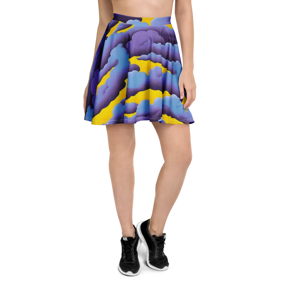 Electric Storm on Skater Skirt — Front