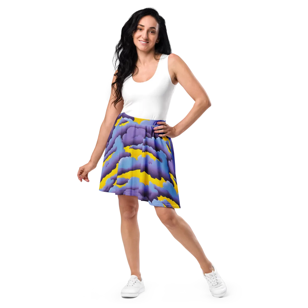 Electric Storm on Skater Skirt — Front