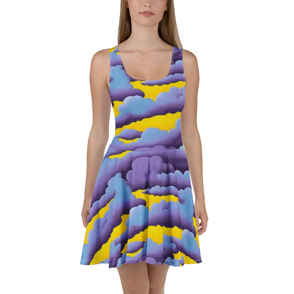 Electric Storm on Skater Dress — Front