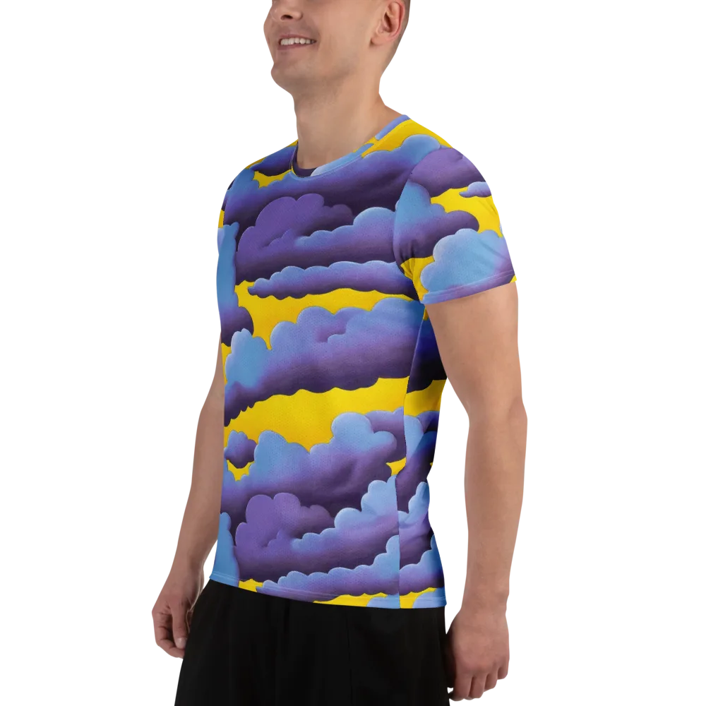Electric Storm on Men's Athletic T-Shirt — Left