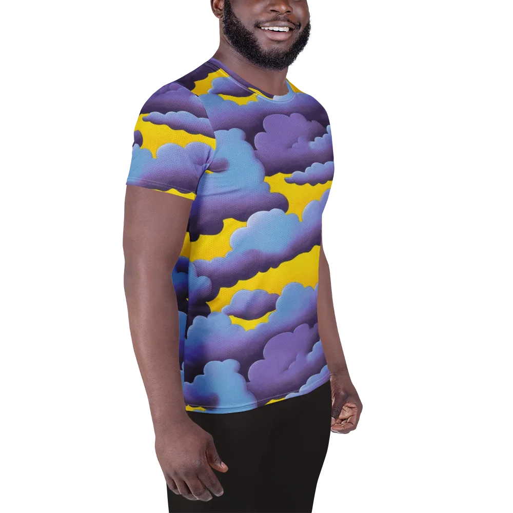 Electric Storm on Men's Athletic T-Shirt — Right
