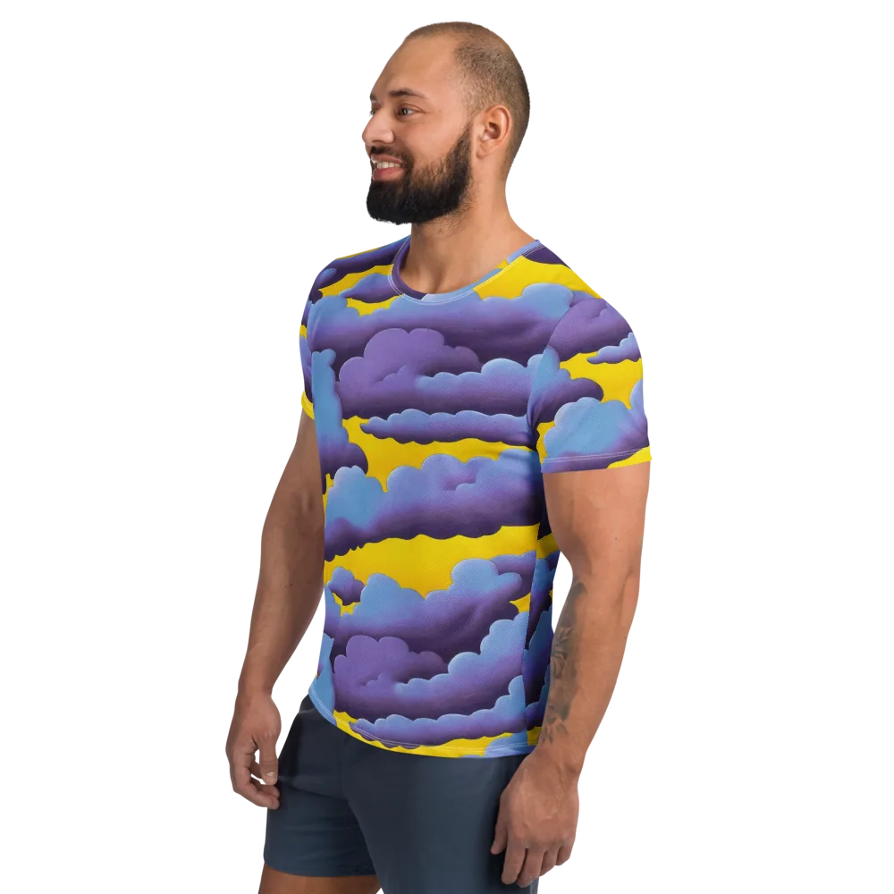 Electric Storm on Men's Athletic T-Shirt — Left