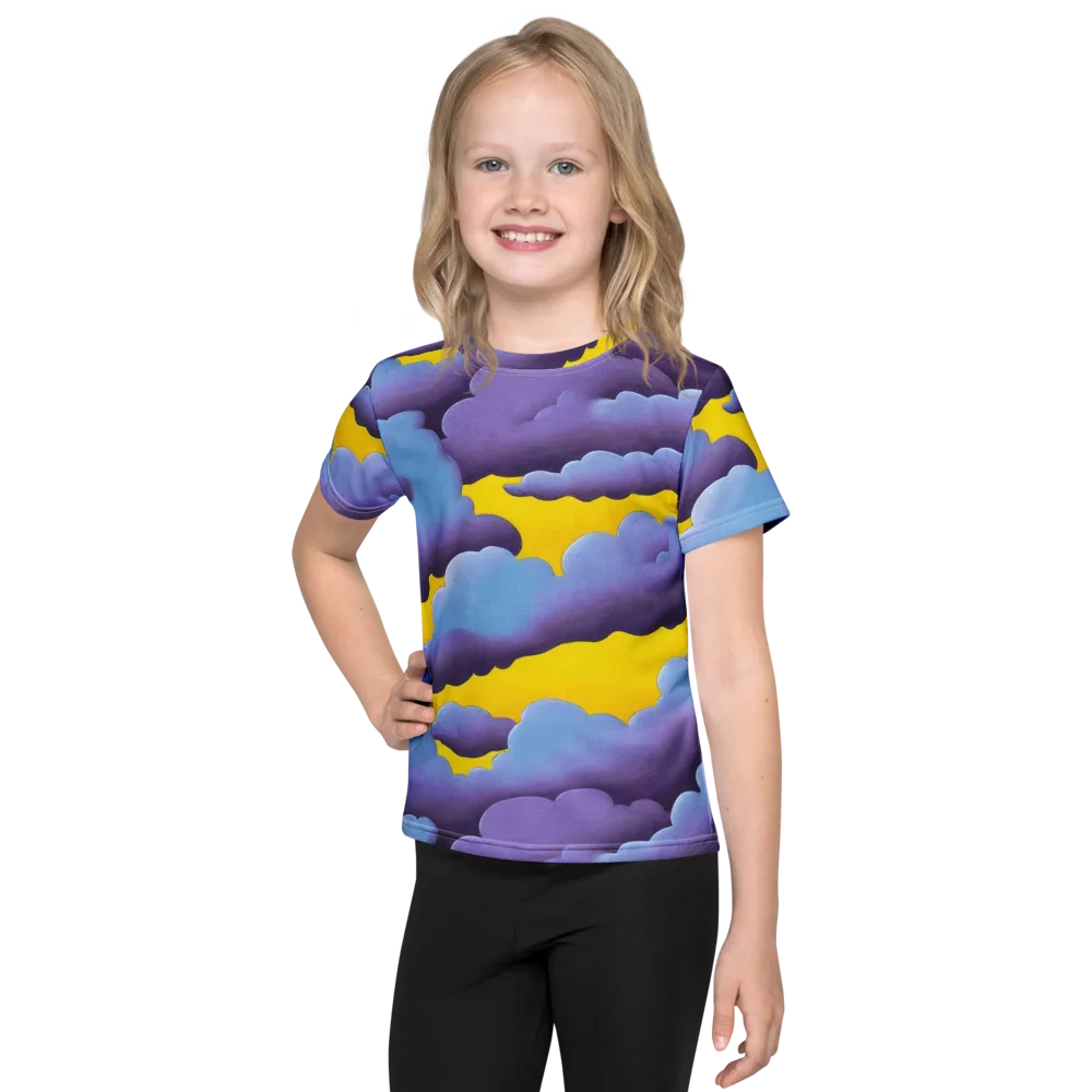 Electric Storm on Kids Crew Neck T-Shirt — Front