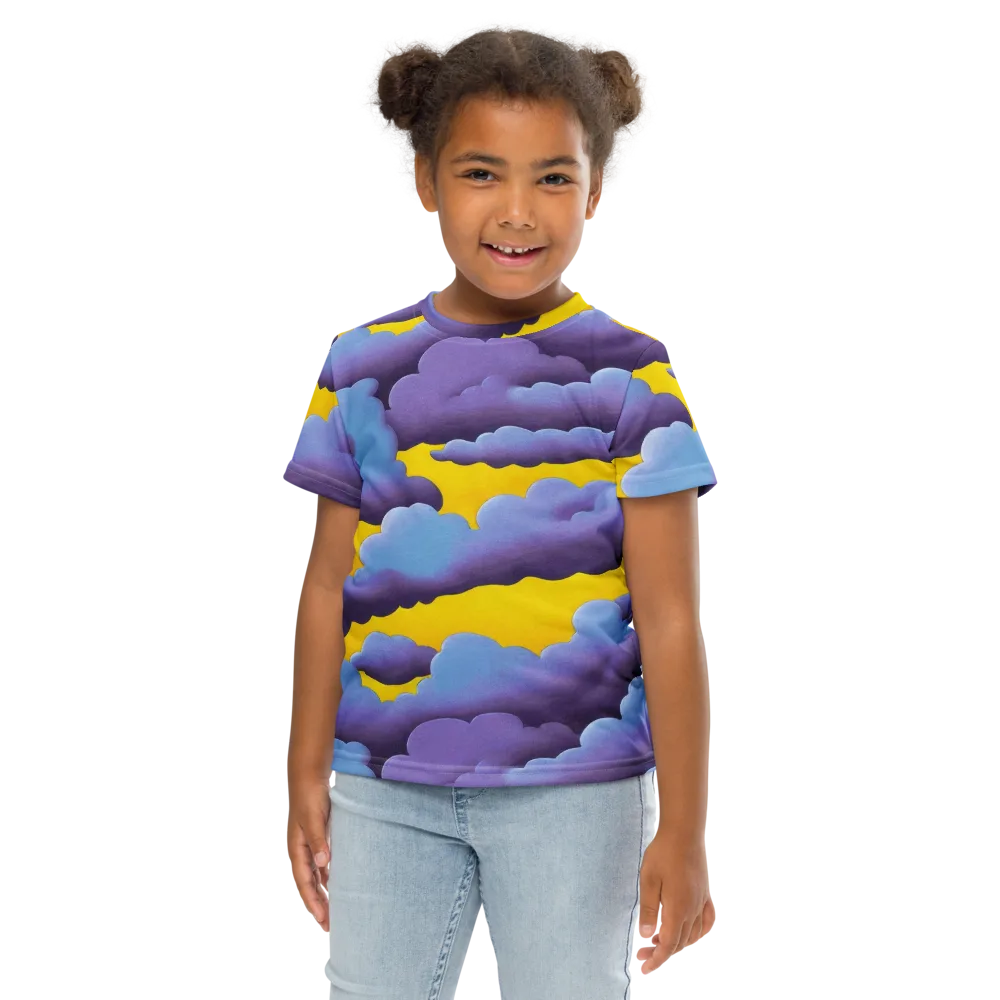 Electric Storm on Kids Crew Neck T-Shirt — Front