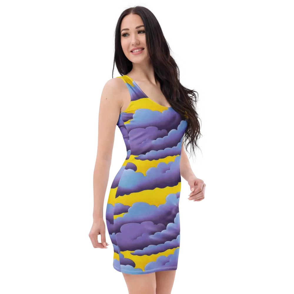 Electric Storm on Bodycon Dress — Right Front