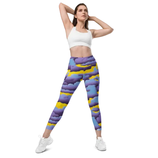 Electric Storm on a Leggings with Pockets
