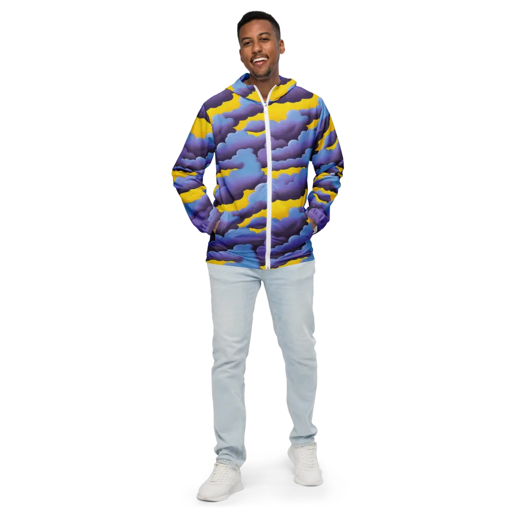 Electric Storm on Men's Windbreaker — Front