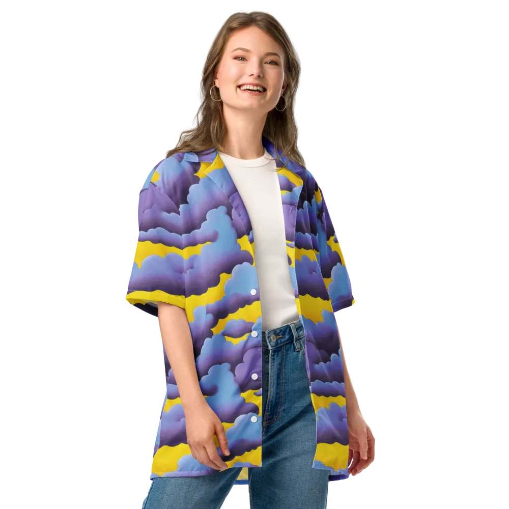 Electric Storm on Button Shirt — Front