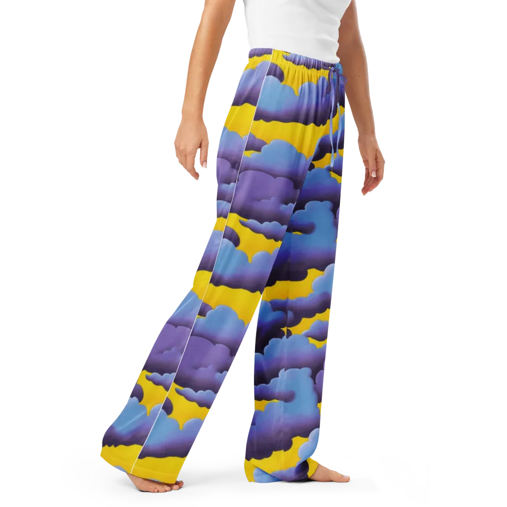 Electric Storm on Women's Pajama Pants — Right Front