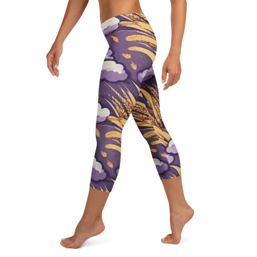 Harvest Moonlight on a Capri Leggings