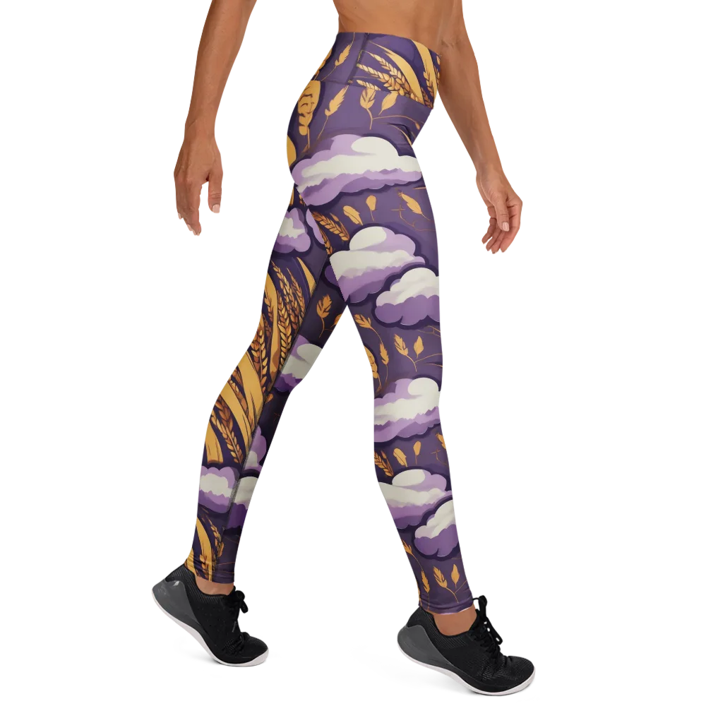 Harvest Moonlight on Yoga Leggings — Right