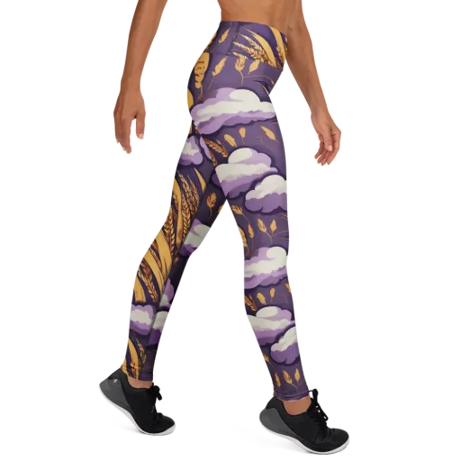 Harvest Moonlight on a Yoga Leggings