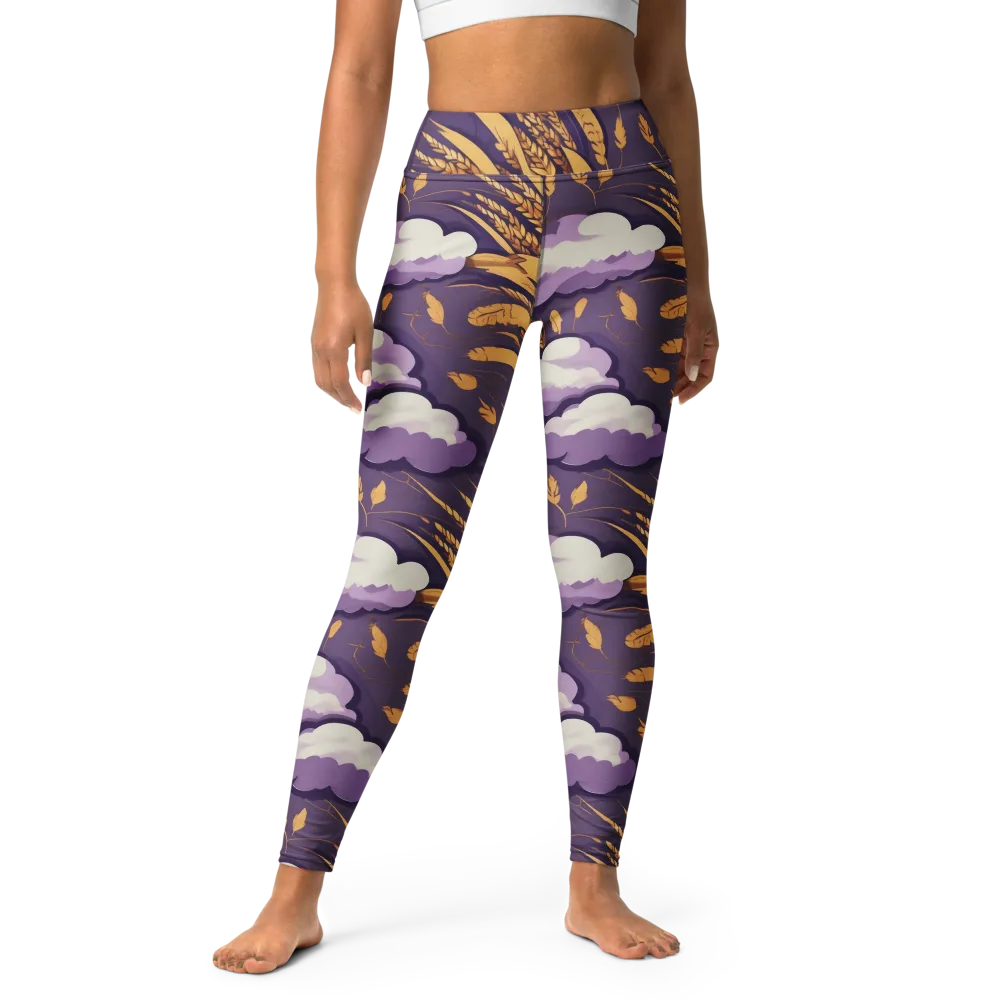 Harvest Moonlight on Yoga Leggings — Front