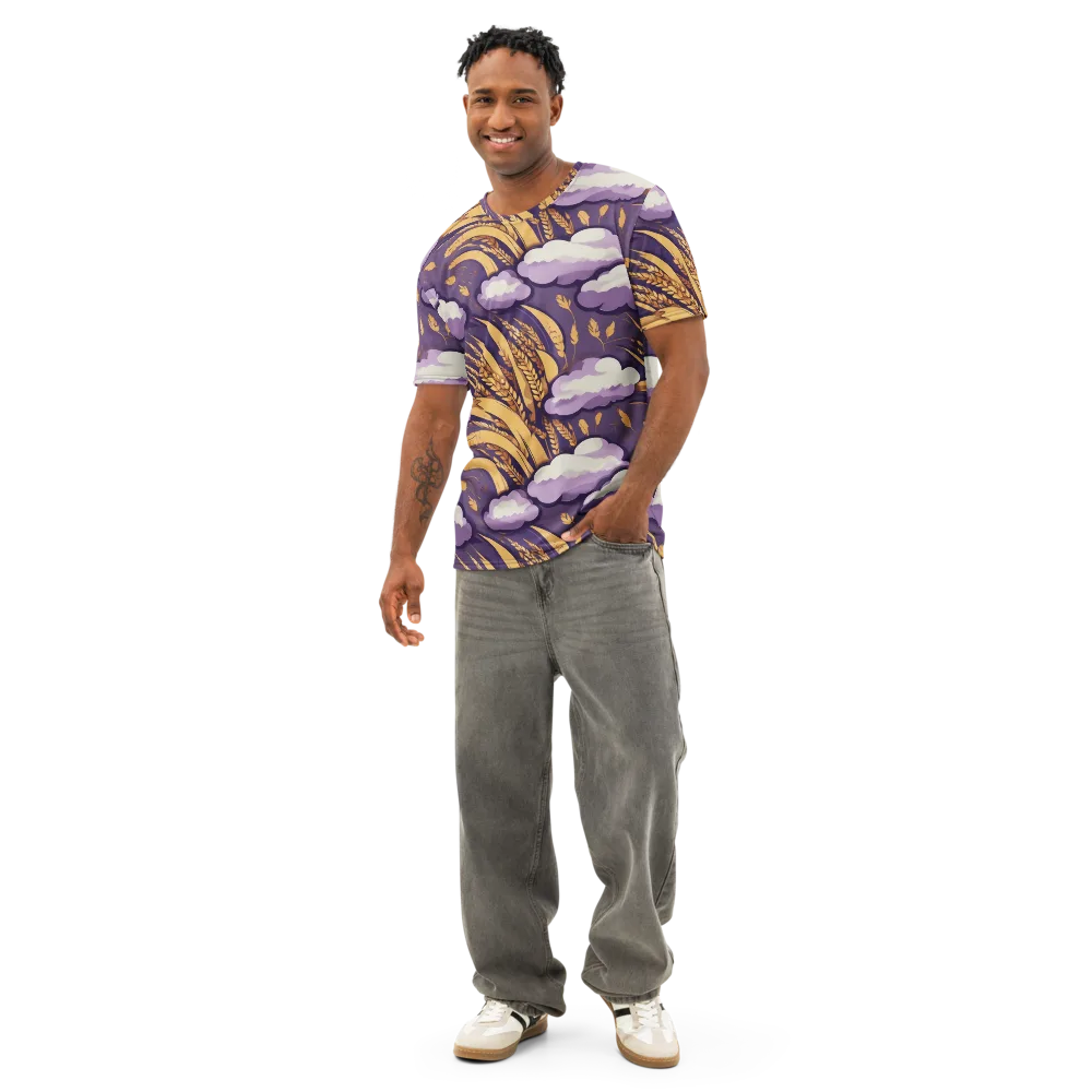 Harvest Moonlight on Men's Cotton Crew Neck T-Shirt — Front